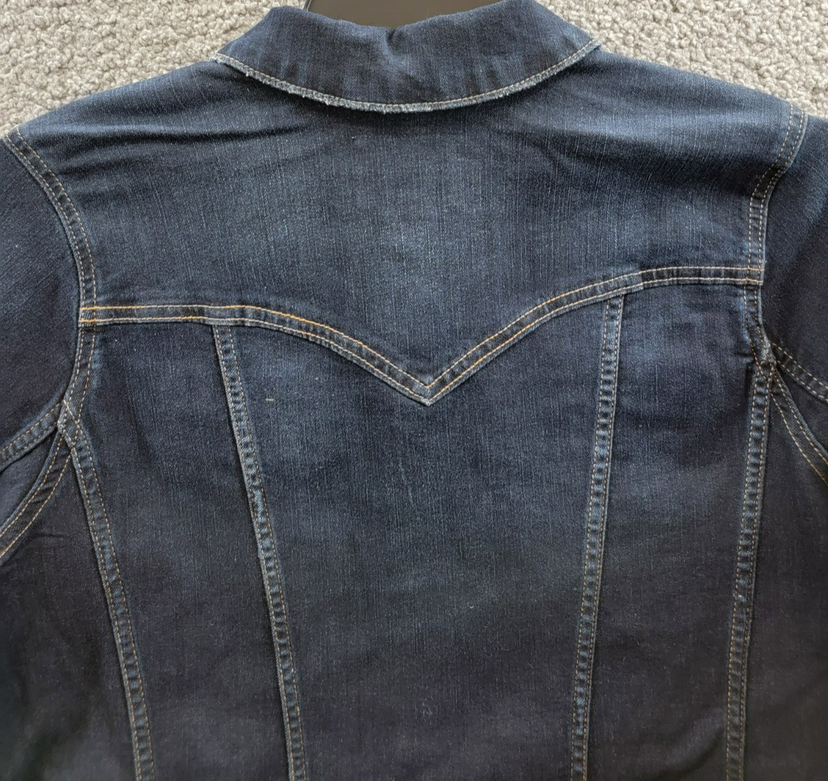 Jessica Simpson Trendy Plus Size Pixie Long Sleeve Denim Jacket Women's 1X Sevy - Picture 14 of 19