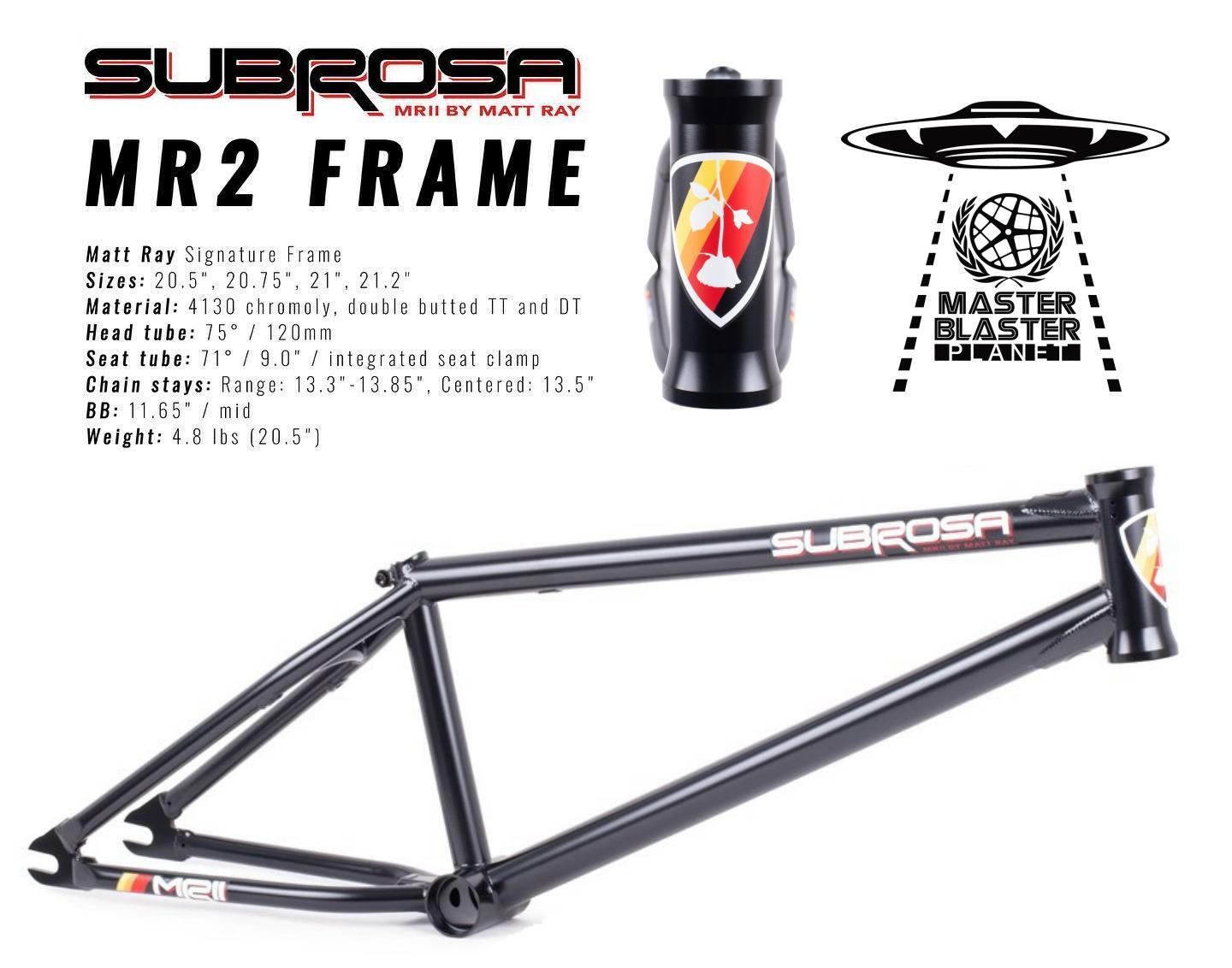 SUBROSA MR2 BMX STREET FRAME 20.5 SUBROSA MR2 BMX STREET FRAME 20.5