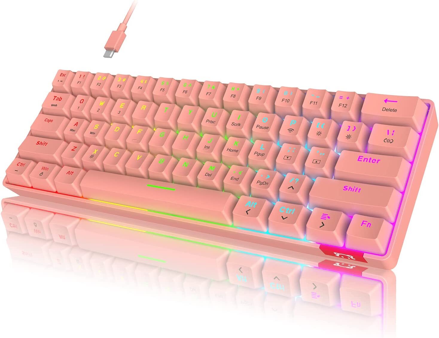 キーボード PHYLINA Pink Lightning Pro Switch 61pcs Phylina Pink Lightning Pro Switch