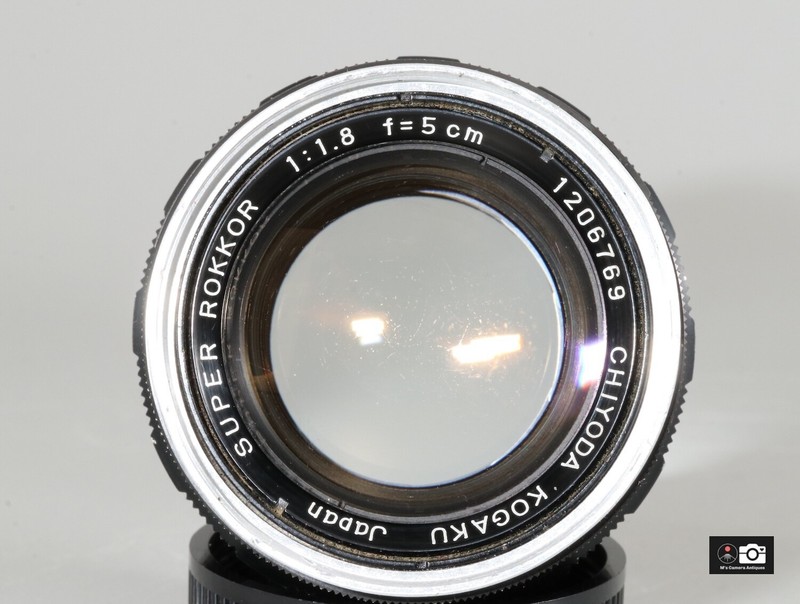 Chiyoda Kogaku SUPER ROKKOR 5cm F1.8Ｌ３９ CLA'd, Rare CHIYODA KOGAKU SUPER ROKKOR 5cm F/1.8 L39 Lens