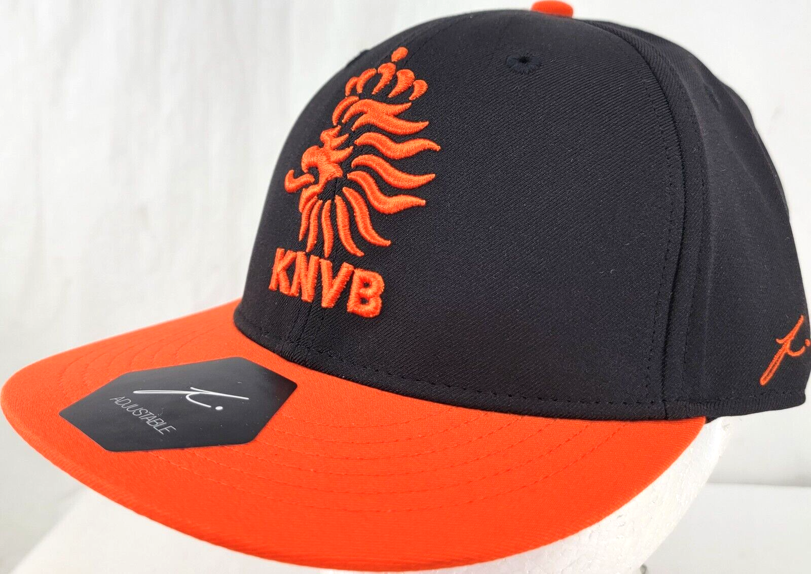 NEW KNVB Royal Dutch Football Association Black Orange