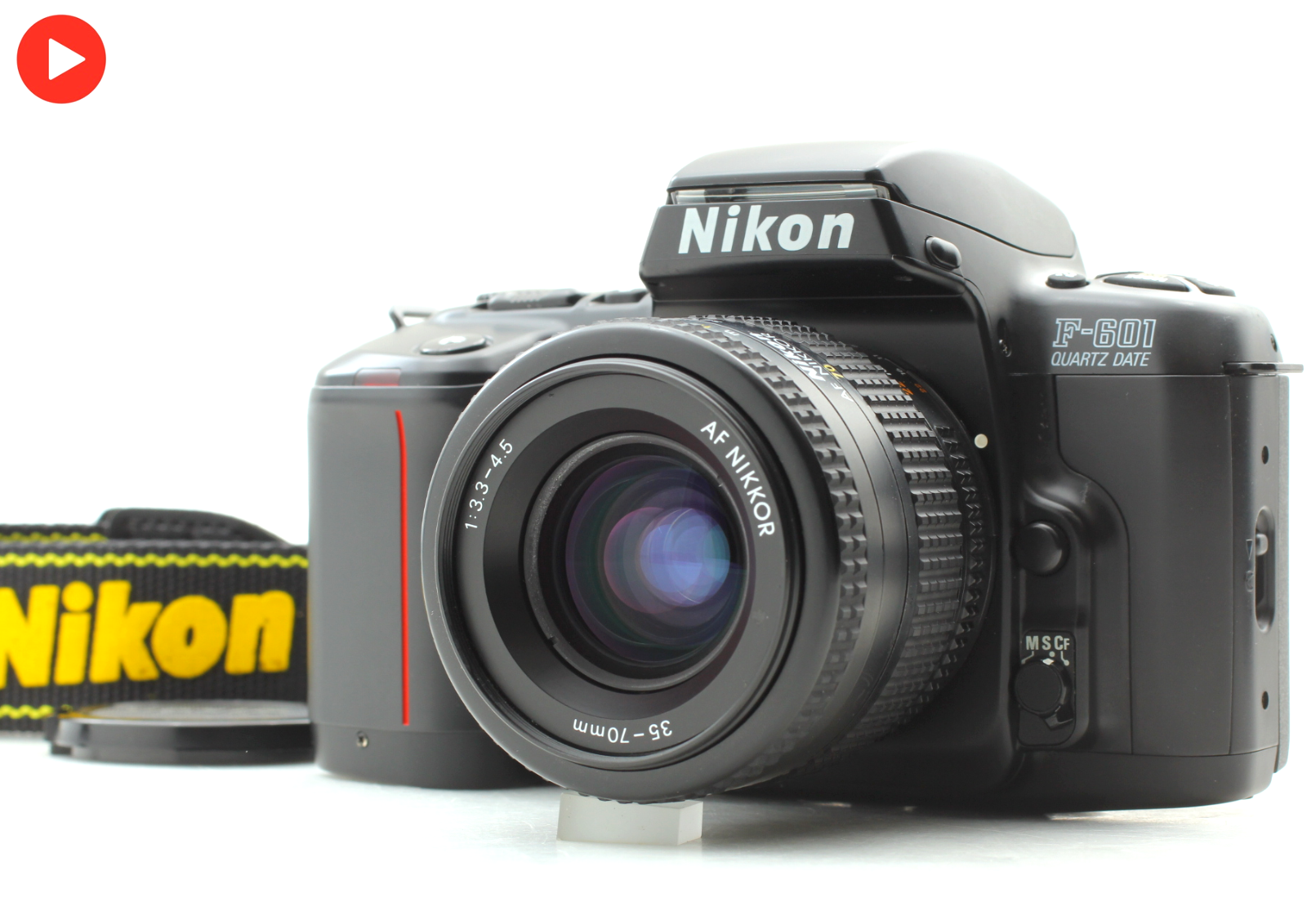 Video [MINT] Nikon F-601 QD Quartz Date AF Camera Body 35