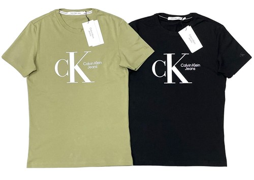 ● ●CLASSIC MONOGRAM LOGO SHORT SLEEVE T-SHIRT Calvin Klein Men's Regular Fit Short Sleeve T Shirt Monogram