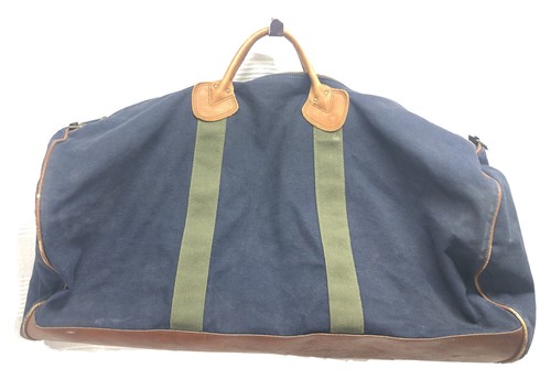 Vintage LL Bean Canvas And Leather Men's Travel Duffle Bag