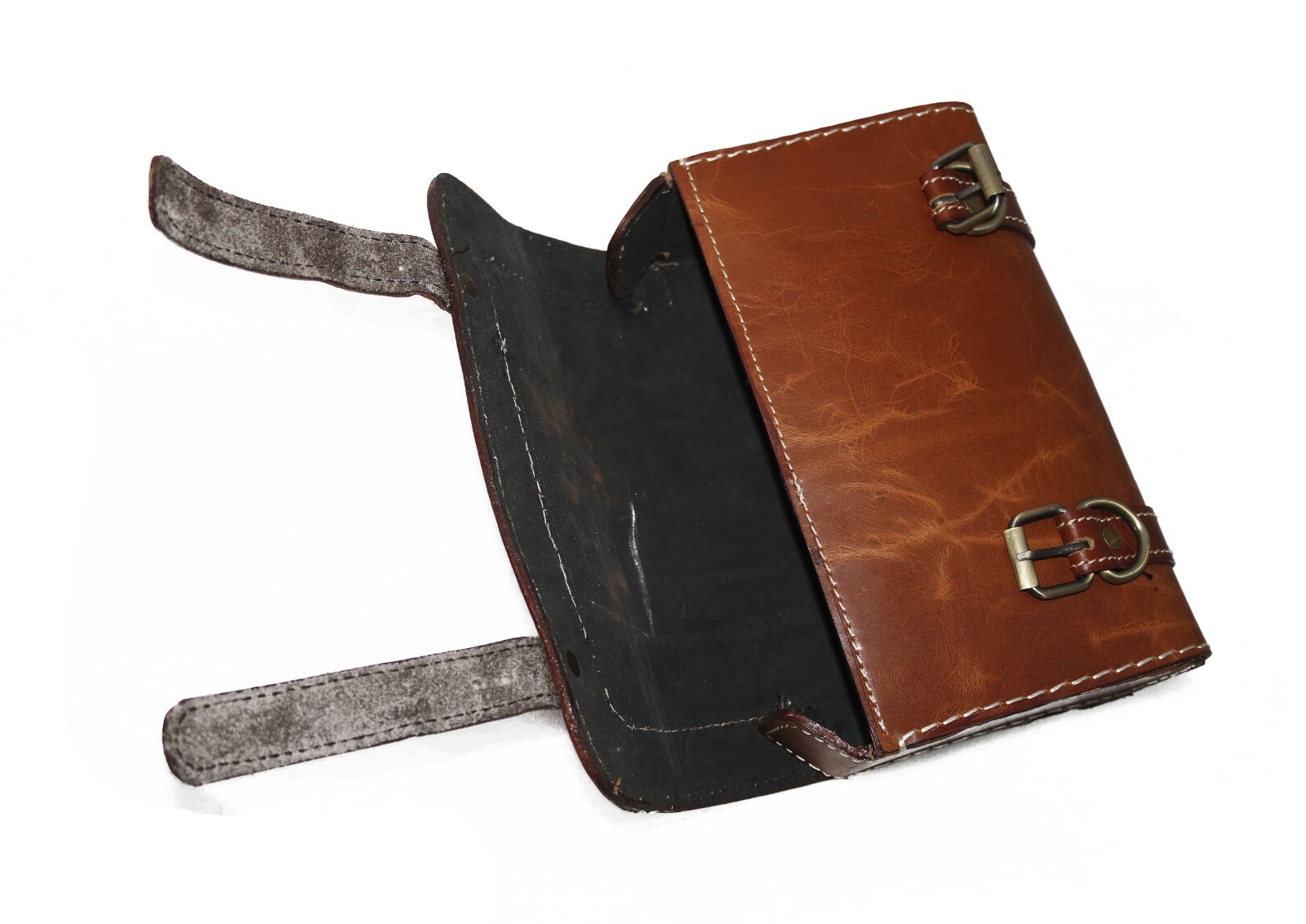 Genuine Leather Tool Roll Bag With Indian Logo For Indian Chief Motorcycle