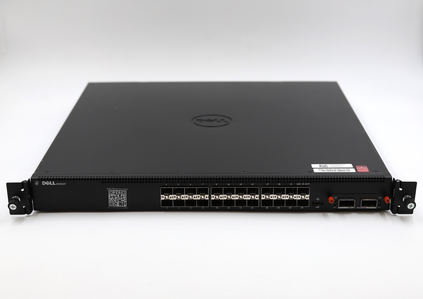 Dell N4032F 24-Port 10GbE SFP+ 2x40GbE QSFP Network Switch W Dell N4032F 24-Port 10GbE SFP+ 2x40GbE QSFP Network Switch W