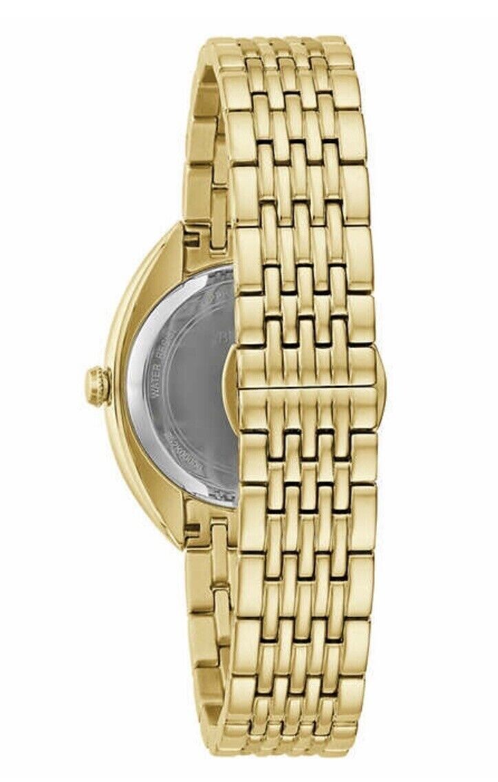 Pre-owned Bulova 98r298 Classic Diamond Stainless Steel Quartz Ladies Watch