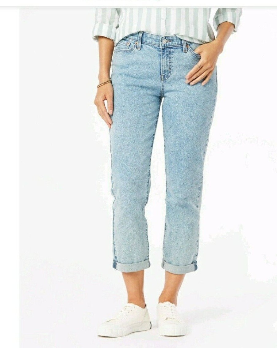 【DEARMINE】Liv Noing Denim Pants DENIZEN® from Levi's® Women's Mid-Rise Cropped Boyfriend