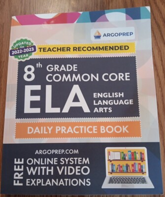 8th Grade Common Core ELA English Language Arts Daily Practice Book 2022 - 2023