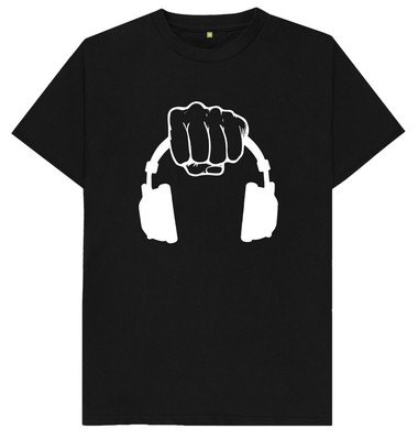 Dj Headphones Fist T-Shirt, Trendy Shirt Streetwear, Gift For Friend, Student