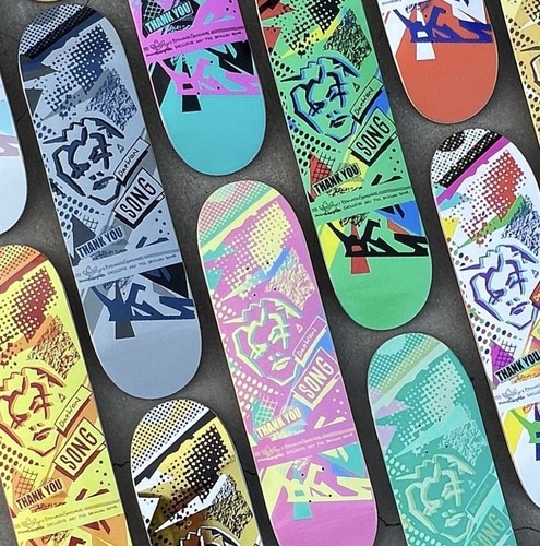 DEAWON SONG デーウォン・ソン　直筆サインデッキ　スケボー デーウォン ソンDaewon Song 直筆サイン デッキ thank you RARE