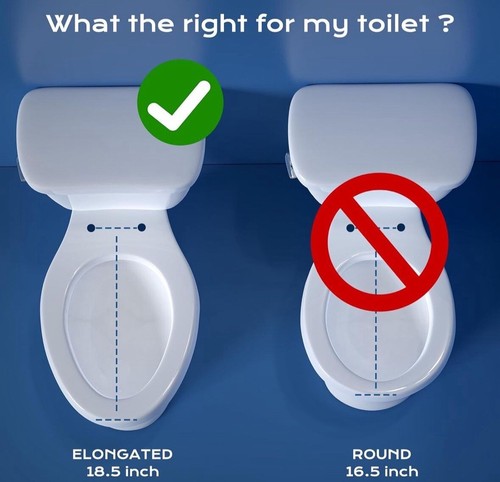 Elongated Bidet Toilet Seat with Quiet-Close, Non-Electric Bidet Toilet Seat...
