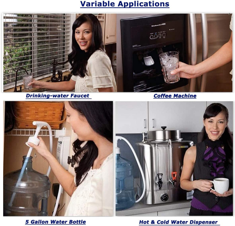 Water Dispenser 5 Gallon Bottle Water Pump System 60PSI for Fridge Ice Maker Fau