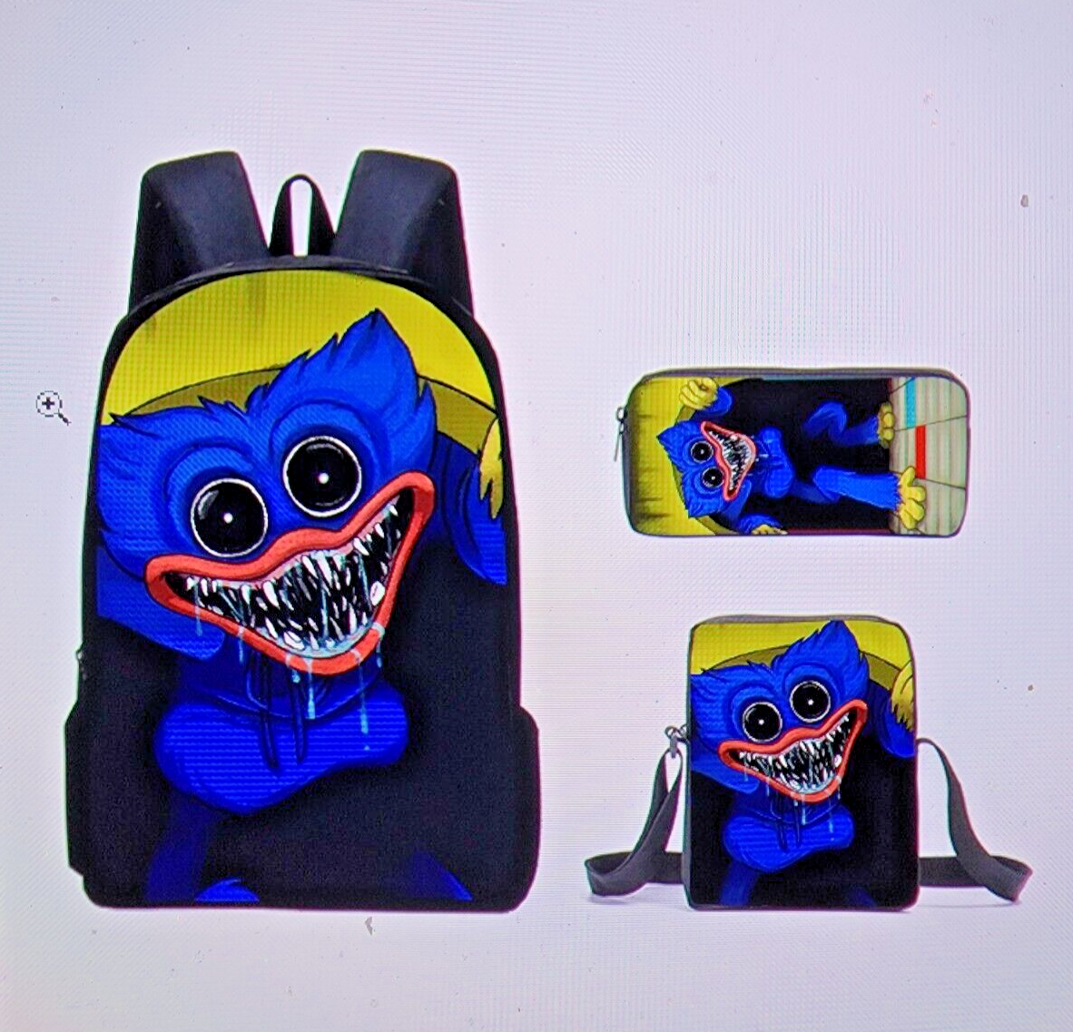 Poppy Playtime Backpack, Lunch Bag & Pencil Case Set for Kids (Random Pick)