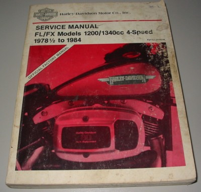 Service Manual Harley Davidson FL / FX Models 1200 1340 cc 4
