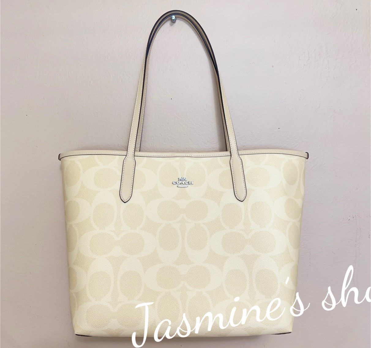 トートバッグ COACH City Tote Bag In Signature Canvas  CAL49 NWT COACH CITY TOTE IN SIGNATURE CANVAS CAL49/powder Pink | eBay
