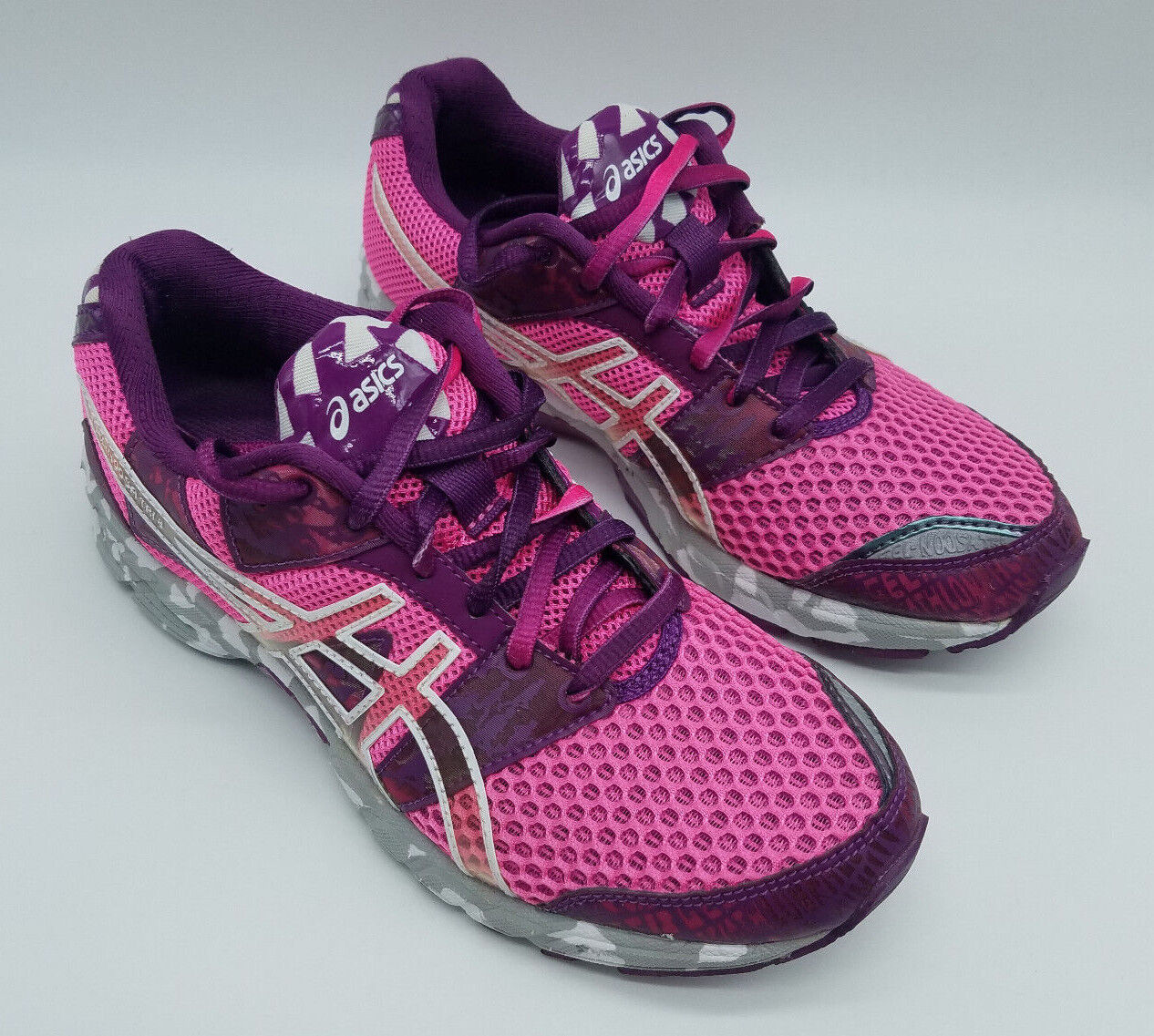 Asics Gel Noosa Tri 8 Women s Athletic Running Shoe Size 6.5 Pink Purple eBay