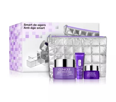 Clinique Smart De-Agers Anti-Aging Skin Care Set New In Box