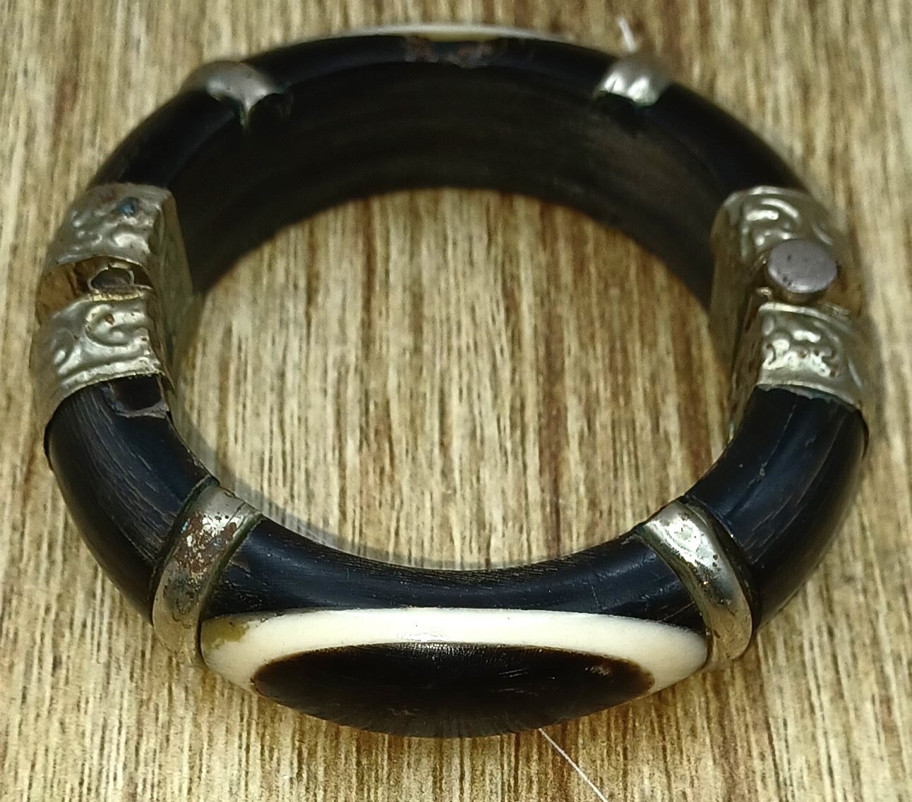 アクセサリー brass buffalo horn bangle brass buffalo horn bangle