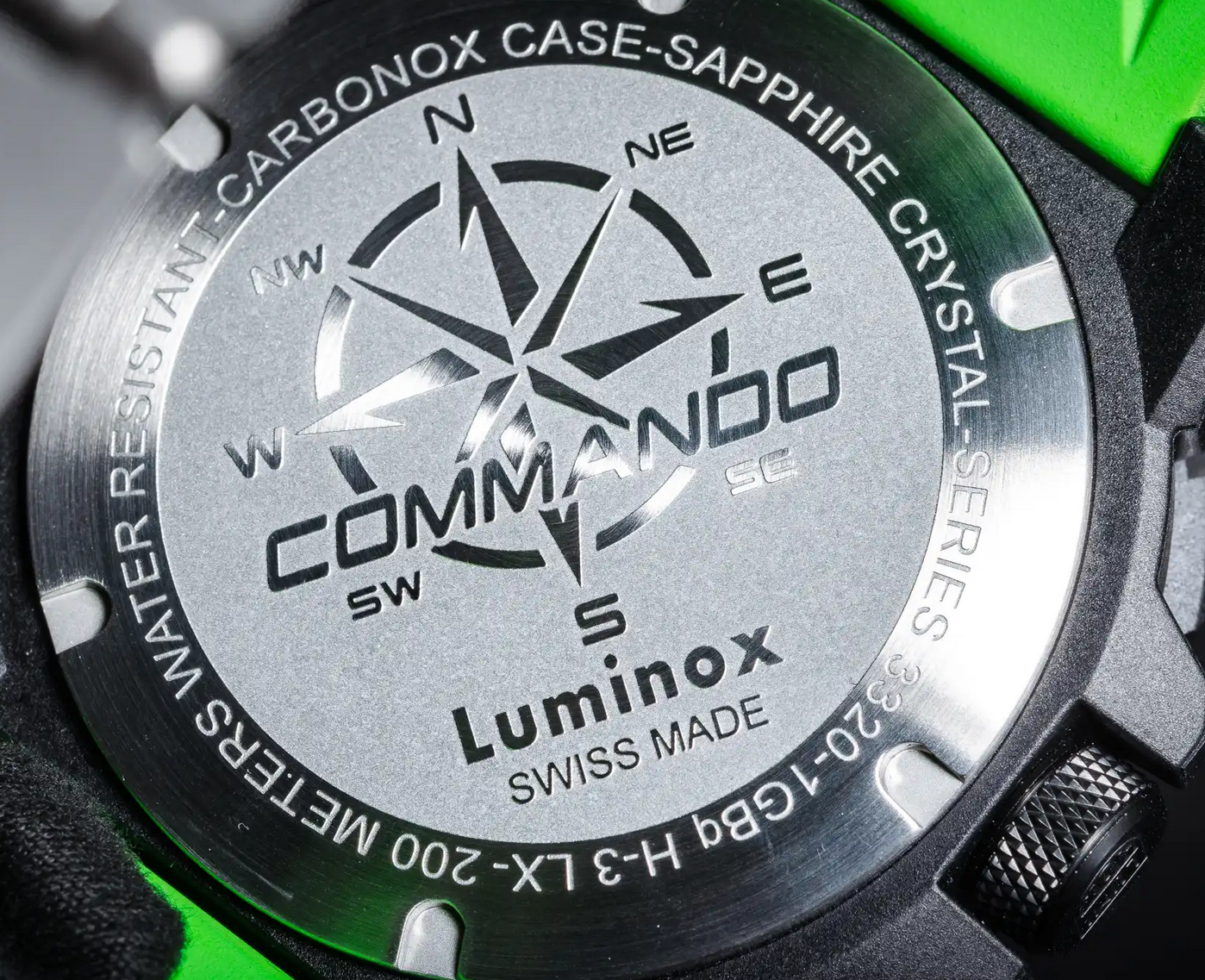 Pre-owned Luminox Commando Gmt Raider Military Sapphire Beige Green Band Watch Xl.3337