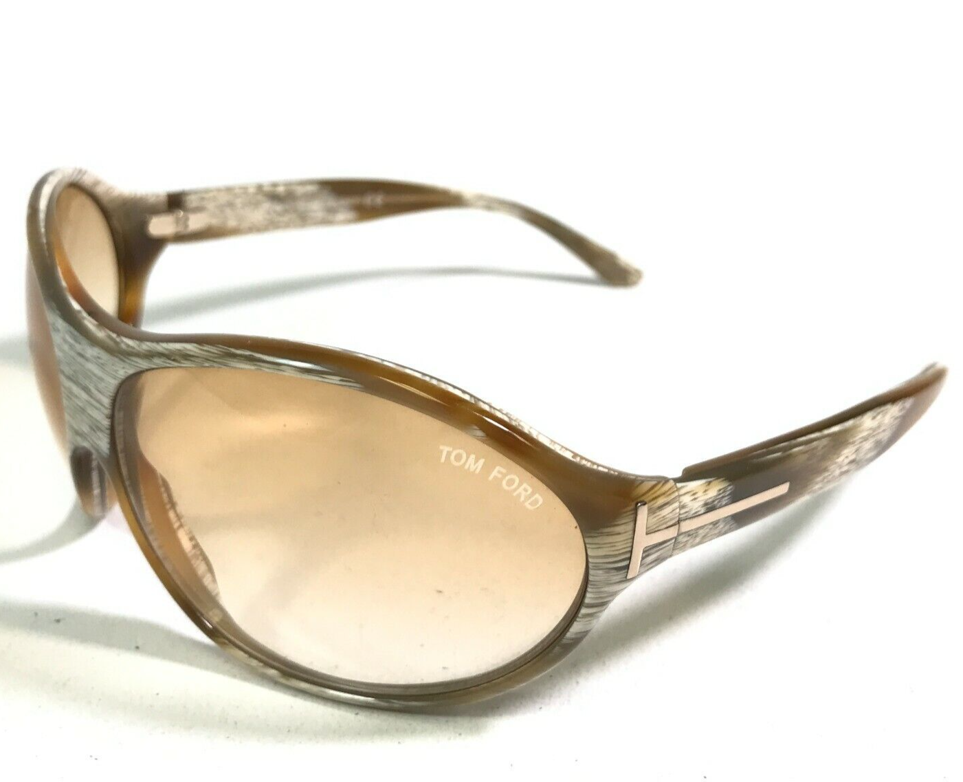 Tom Ford Sunglasses Liya TF16 Q41 Brown Horn Oversized