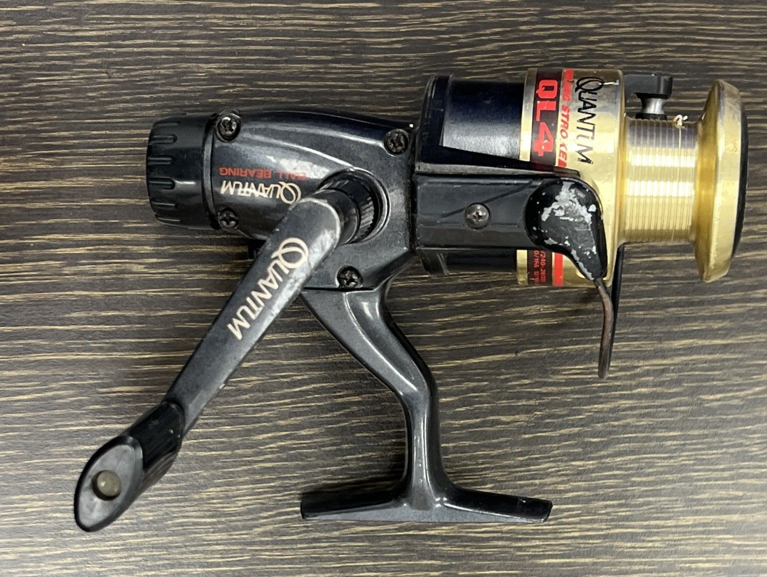 Vintage Quantum￼ QL4 Long Stroke Spinning Reel - Crappie