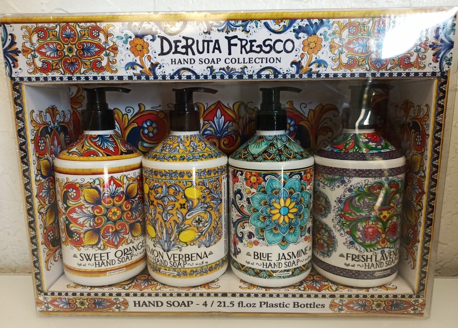 Deruta Fresco Exotic Hand Soap Collection I 4 x 21.5 fl.oz Bottles の