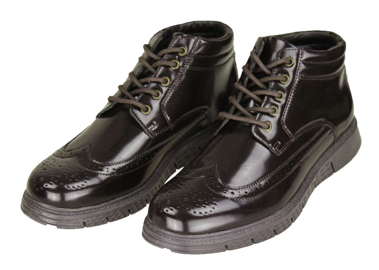 SCARPE STIVALETTI UOMO DIAMOND CLASS MARRONE TESTA DI MORO CALZATURE INGLESINE