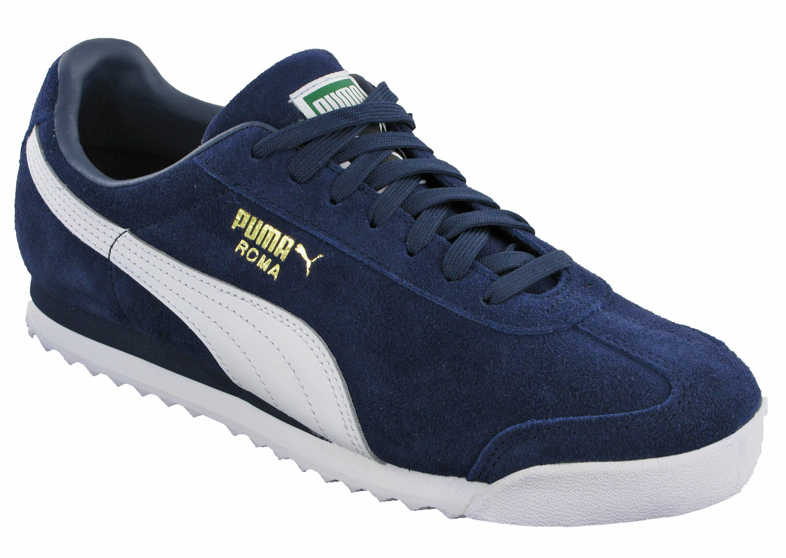 Puma Roma Mens Trainers Sports Leather Suede Fashion Lace Up Running Shoes  | eBay