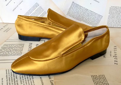 

Атласные лоферы Anthropologie Joseph на плоской подошве без шнуровки Горчично-золотисто-желтый 38 / 8 НОВИНКА, Joeseph Mustard Satin Loafers