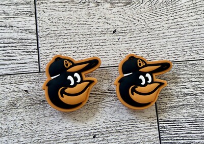 Baltimore Orioles MLB Baseball Shoe Charms For Crocs SET OF 2