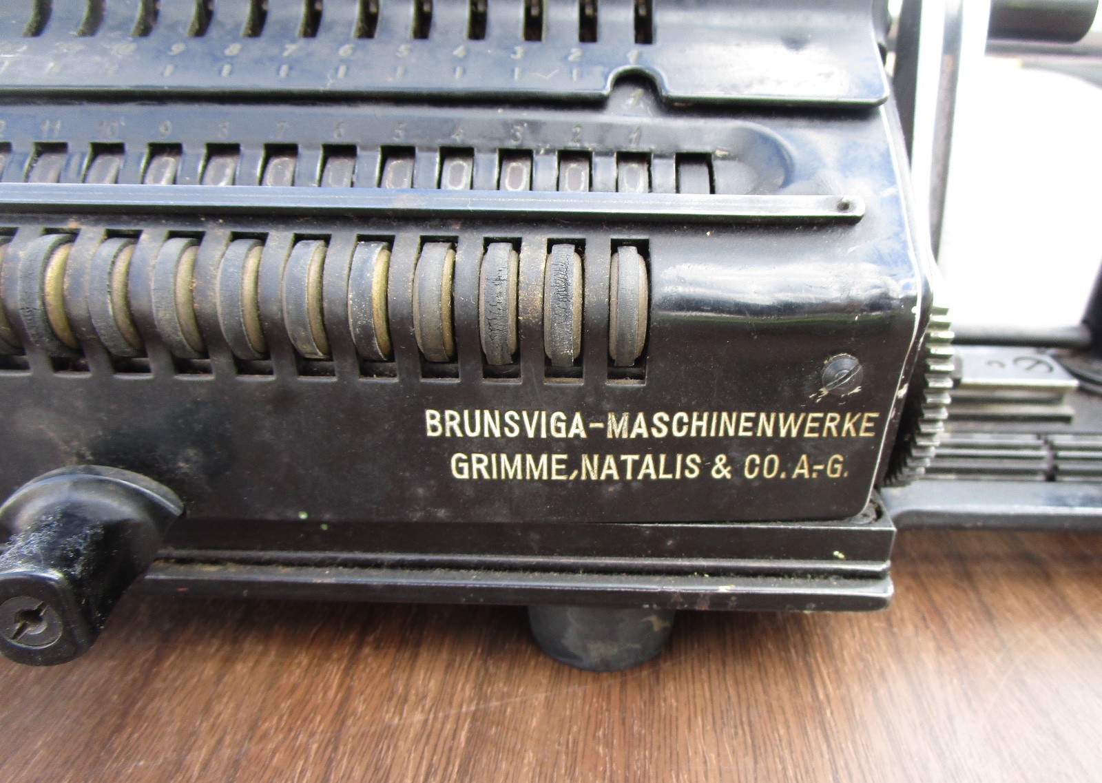 Vintage Brunsviga 20 Mechanical Pinwheel Calculator  Made In Germany  Read!