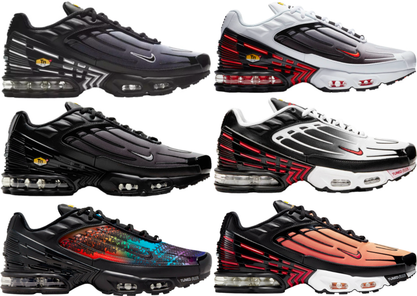 

СОВЕРШЕННО НОВАЯ мужская повседневная обувь Nike AIR MAX PLUS 3 TN ВСЕХ ЦВЕТОВ США Размеры 7–14, Nike Air Max Plus