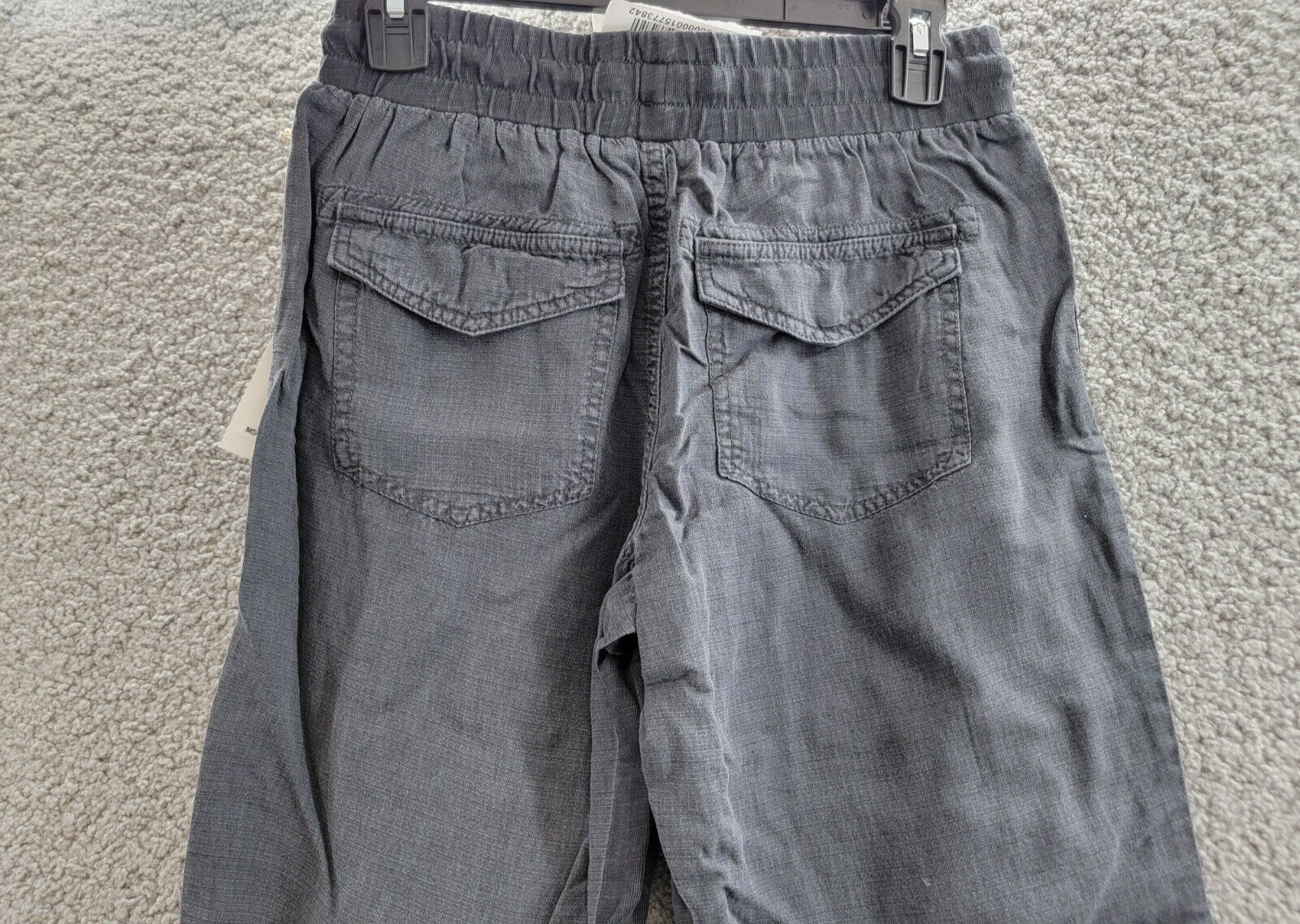 Splendid Lakeside Linen Blend Drawstring Jogger Pants Womens XS Lead Side Pocket - Picture 11 of 16