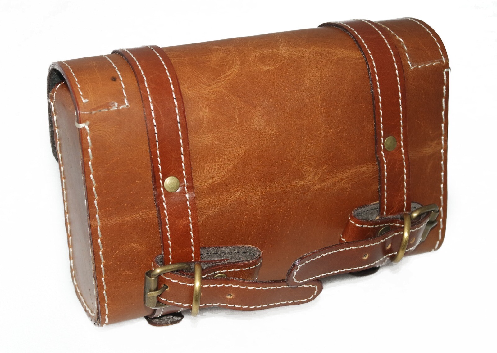 Genuine Leather Tool Roll Bag With Indian Logo For Indian Chief Motorcycle