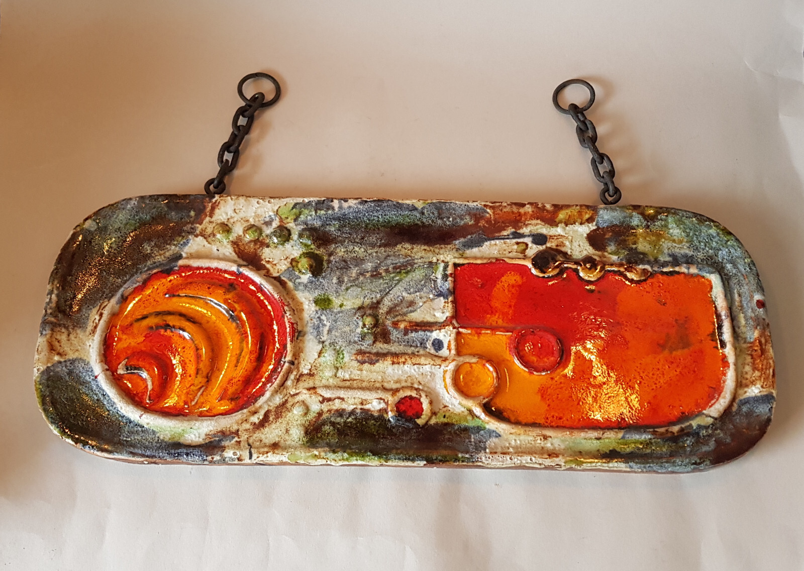 Vintage Ruscha Fat Lava Wall Plate（vintage Ruscha Keramik