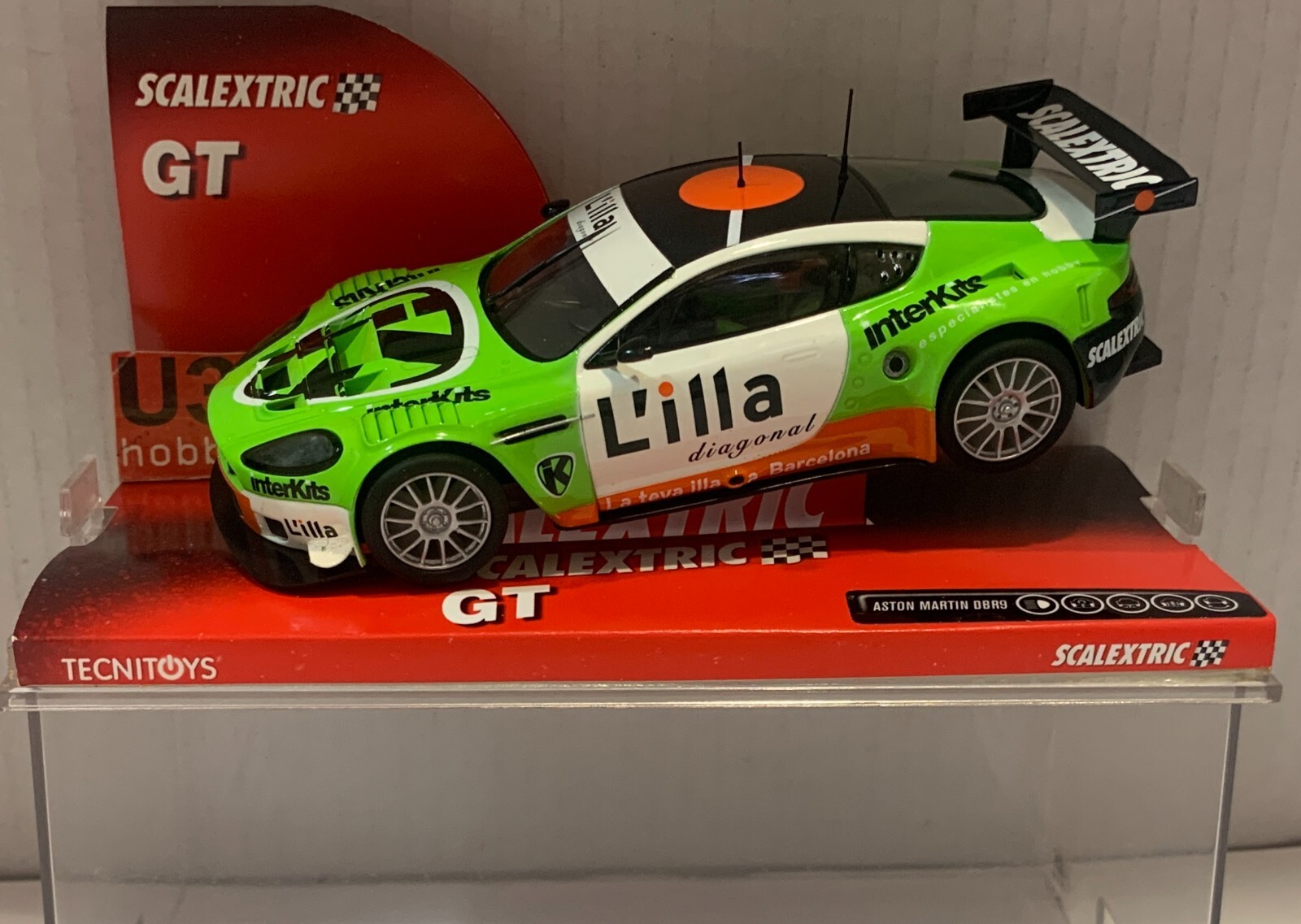 Slot Car SCX Scalextric 6366 Aston Martin DBR9 Interkits L'illa