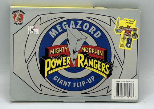 Mighty Morphin Power Rangers Megazord Giant Flip-up Play Book 1994 Vintage Rare
