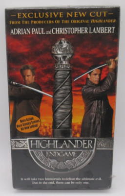 HIGHLANDER: ENDGAME - EXCLUSIVE NEW CUT VHS VIDEO MOVIE, ADRIAN PAUL BRUCE P.