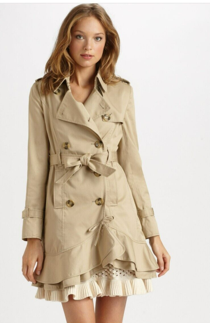 ジャケット・アウター VALENTINO Beige Oversized Trench Coat Valentino Beige Oversized Trench Coat, $1,121 | SSENSE