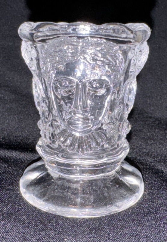 1966 Clear Glass, #65-9, 3-face Toothpick Holder By L.g. Wright Glass Co.