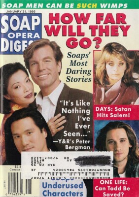 Soap Opera Digest Jan 31, 1995 PHILIP MOON-ELIZABETH SUNG-PETER BERGMAN-M VALLEY