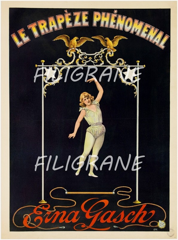 Erna Gasch TrapÃ¨Ziste Rnta - Poster Hq 50x70cm D'Une Affiche Vintage