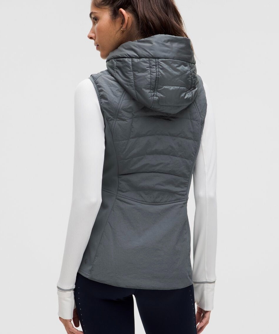 Pre-owned Lululemon Lulu?lemon Another Mile Vestoil Grey024681012nwtusps Ship In Oil Grey