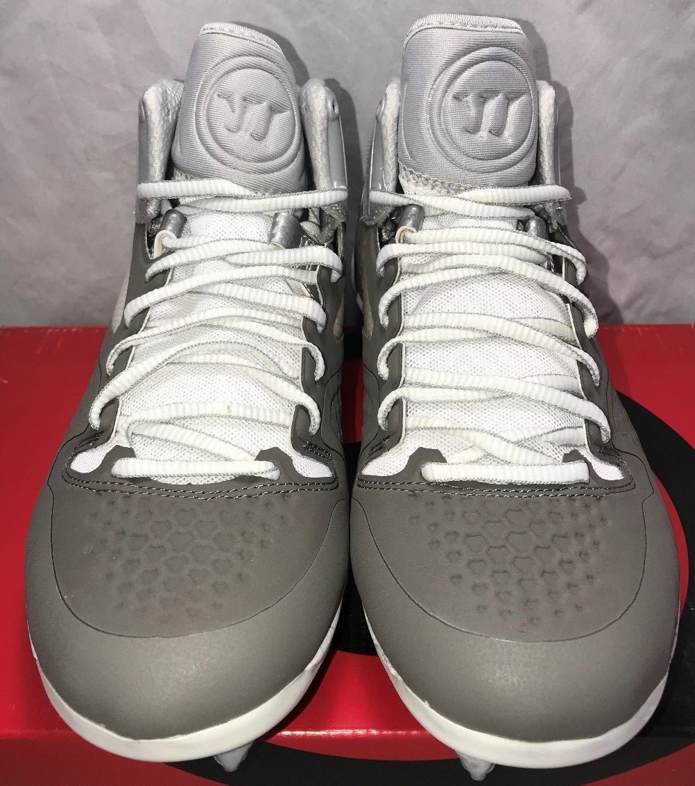 Warrior Adonis 2.0 Mens Size 11 Lacrosse Lax Cleats White Grey New $145