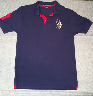 Boys navy top blue polo shirt