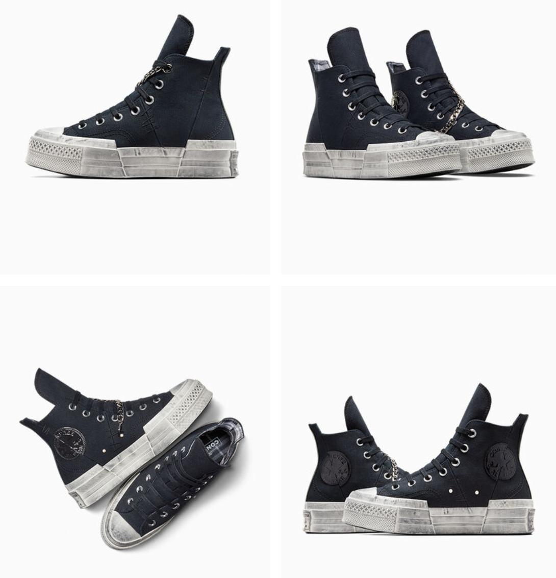 NEW Women's CONVERSE Chuck 70 Plus Punk Rock Shoes Boots NEW Women's CONVERSE Chuck 70 Plus Punk Rock Shoes Boots