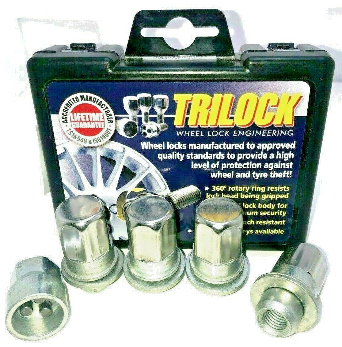 4 X ALLOY WHEEL LOCKING NUTS MITSUBISHI L200 M12X1.5 ANIMAL WARRIOR LUG