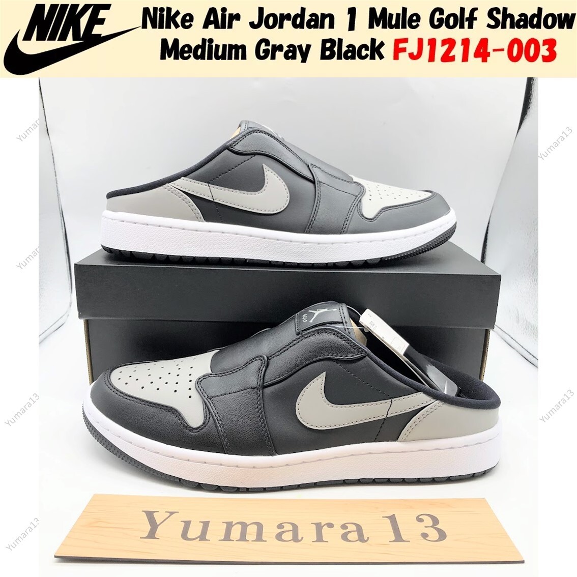 【新品未使用】Nike AirJordan 1 Mule Golf 27 Cm New Nike Air Jordan 1 Mule Golf 'Chicago' US Men's #FJ1214