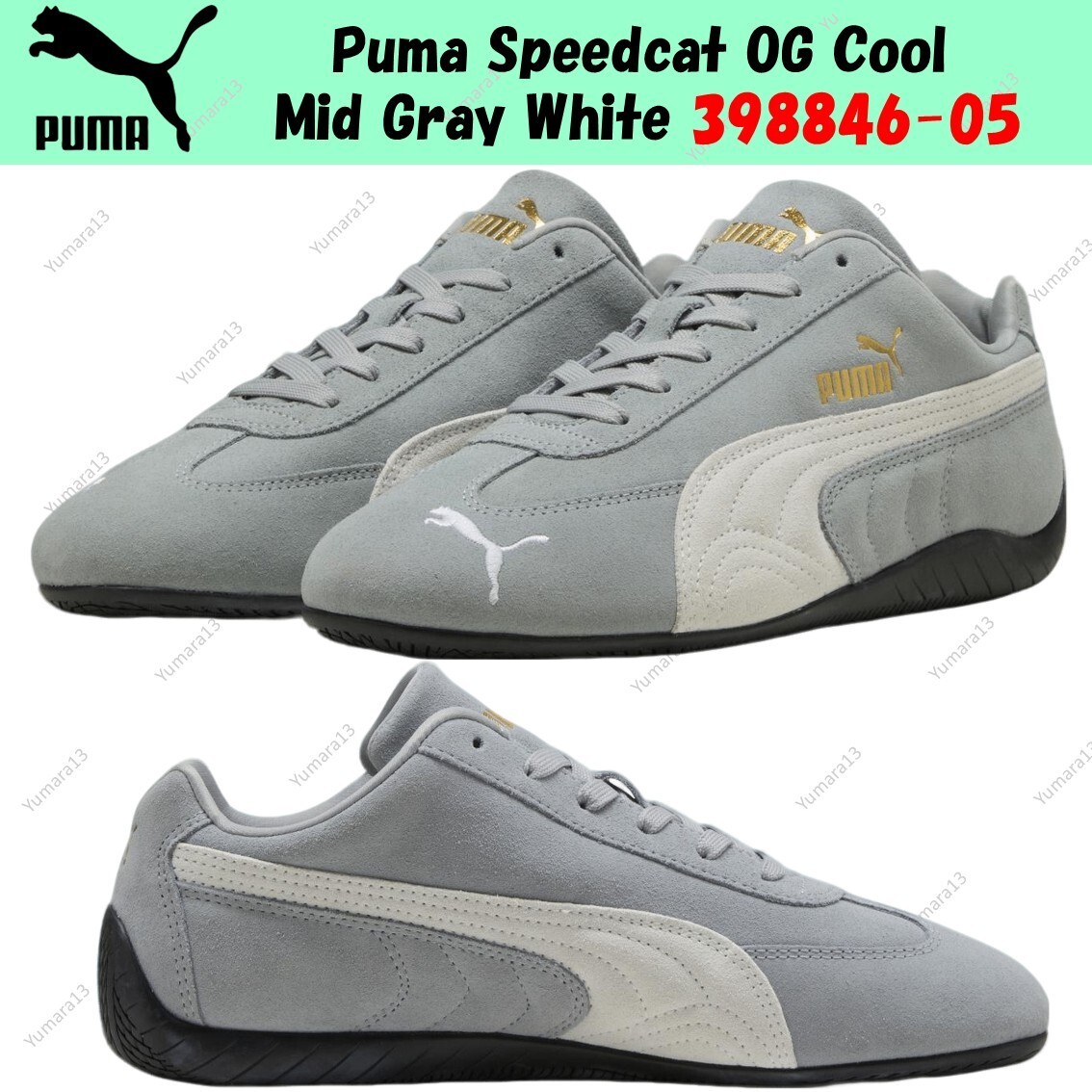 【PUMA】Speedcat OG★398846-05★Cool Mid Grey Puma Speedcat OG Cool Mid Gray White 398846-05 Men's Size | eBay